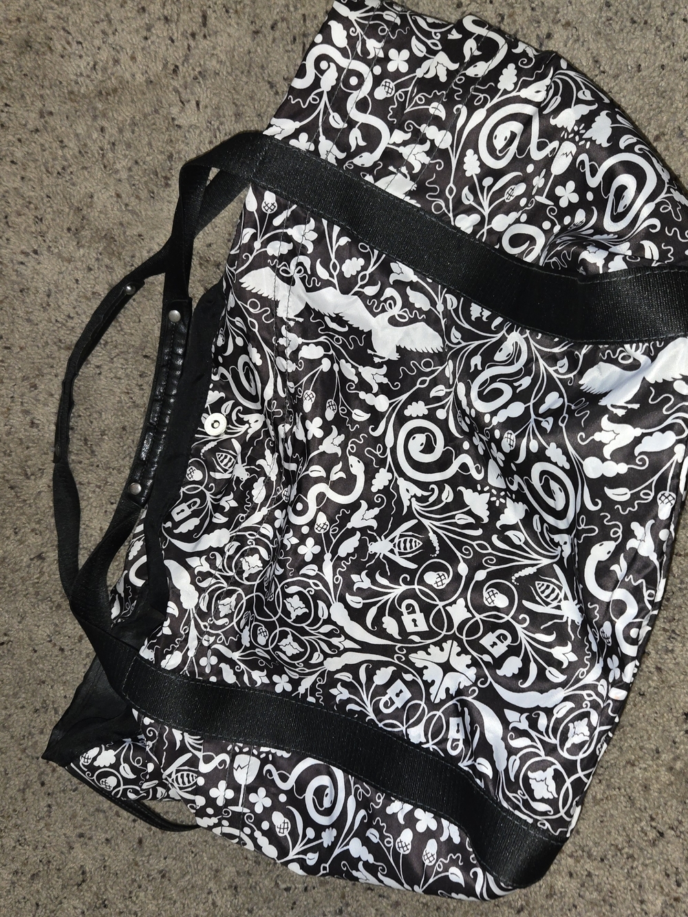 Vintage Colorblock Logo Patch Tote